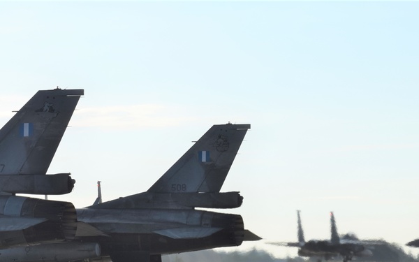 F-15s integrate with Greek partners at Castle Forge