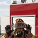 Task Force Holloman firefighters demonstrate fire safety for Afghan children