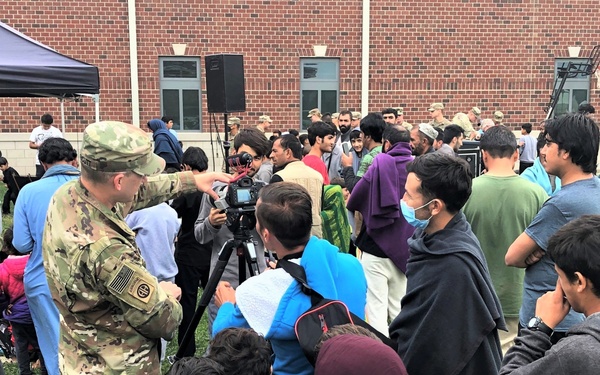 TF Atterbury: Indianapolis Symphony Orchestra entertains Afghan guests at Camp Atterbury