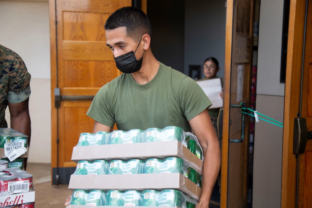 MCBH conducts food drive for local homeless camp