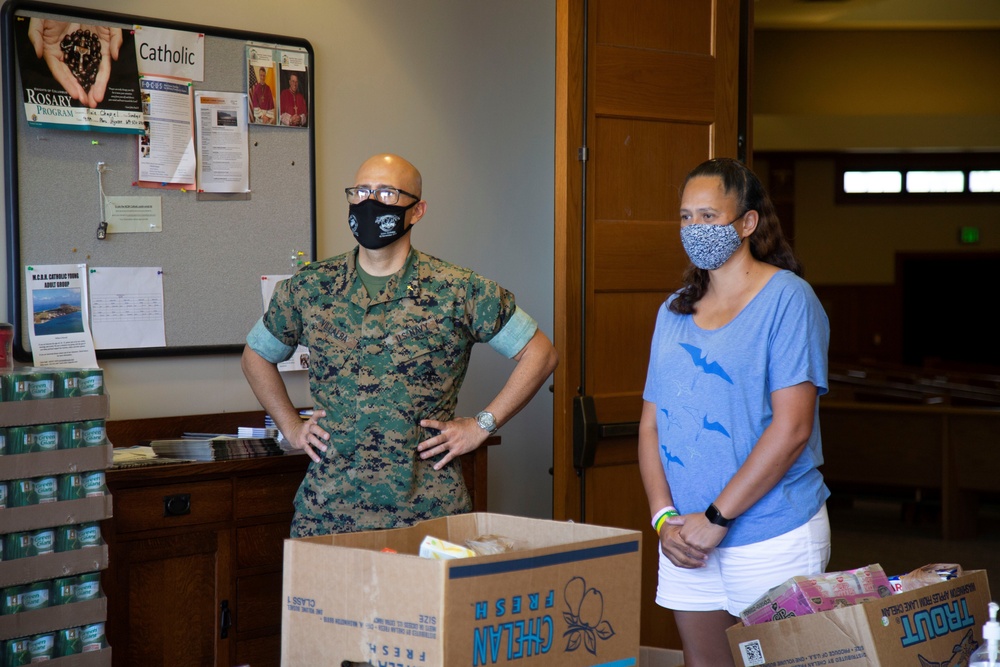 MCBH conducts food drive for local homeless camp