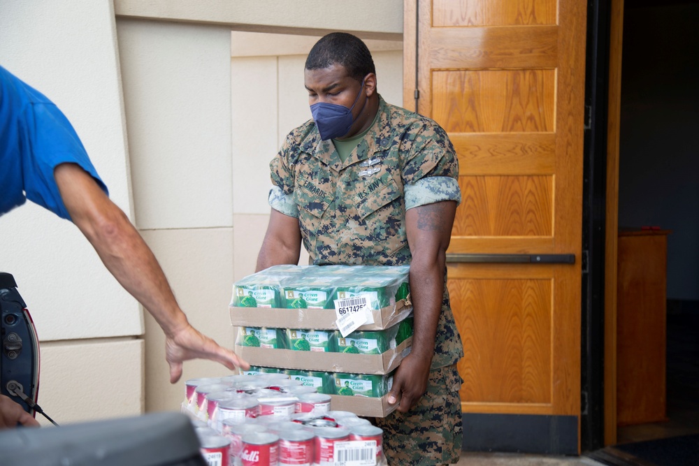 MCBH conducts food drive for local homeless camp
