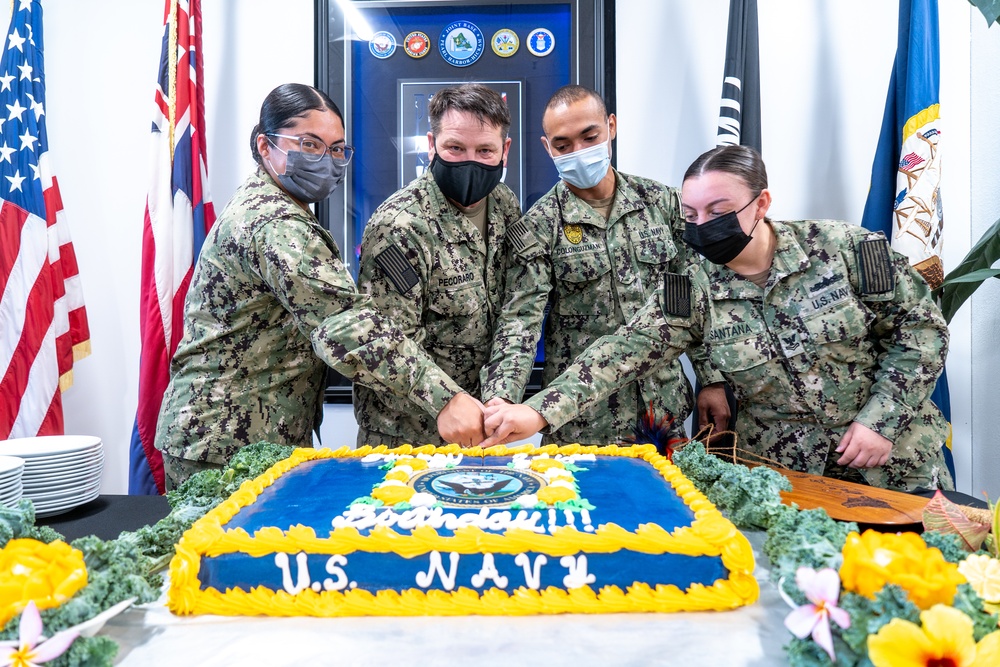 Joint Base Pearl Harbor-Hickam celebrates the Navy's 246th Birthday.