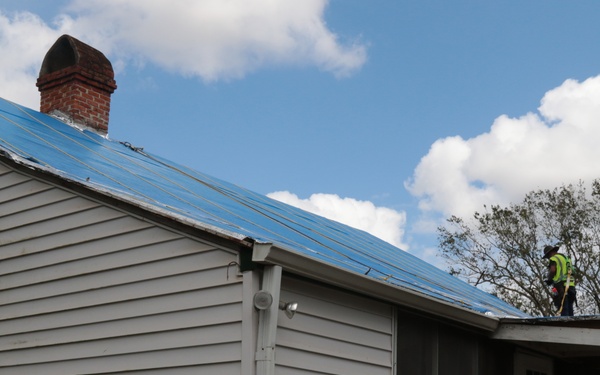 Hurricane Ida Response: Blue roof installs at St. John the Baptist Parish