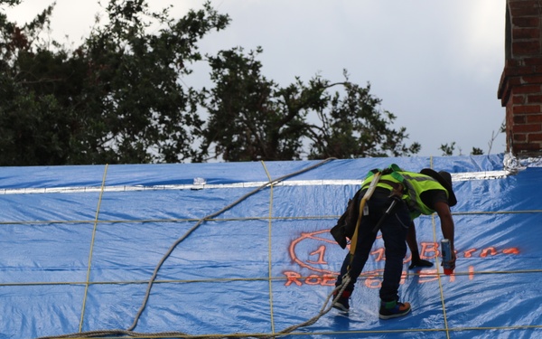 Hurricane Ida Response: Blue roof installs at St. John the Baptist Parish