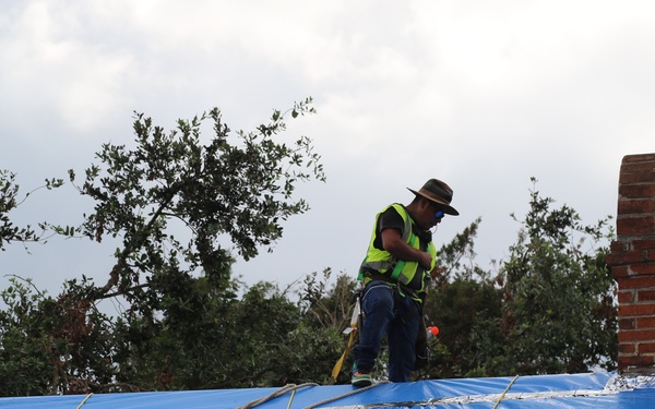 Hurricane Ida Response: Blue roof installs at St. John the Baptist Parish