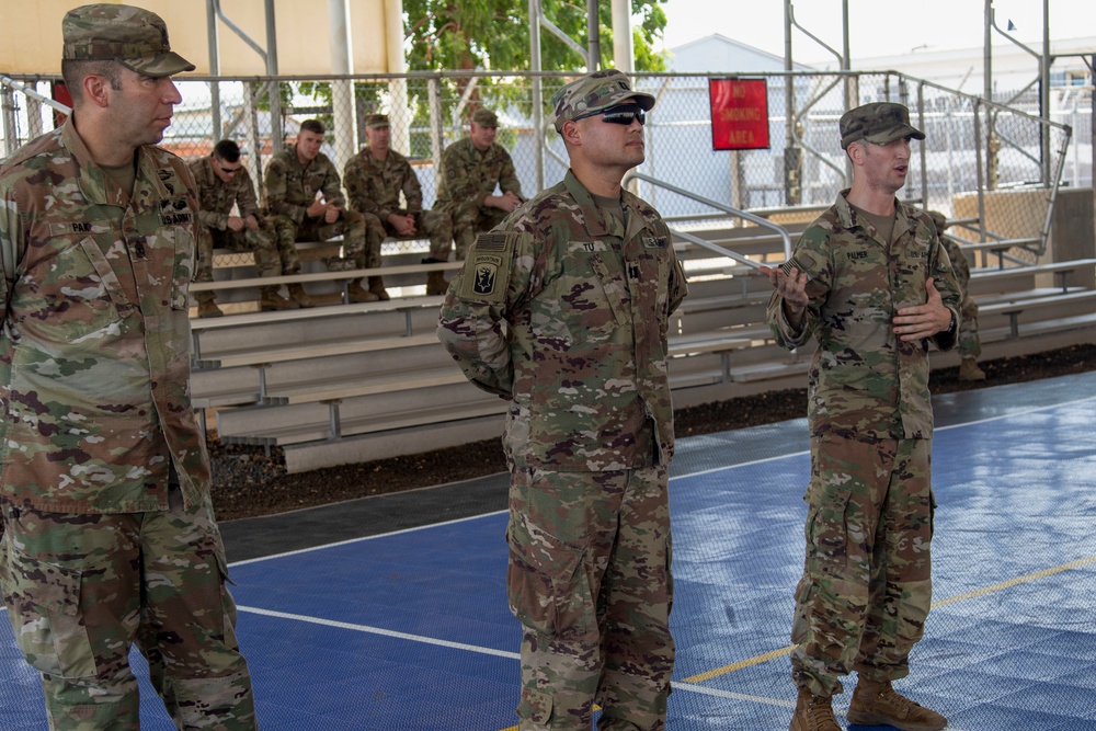 HHC, 1-102nd Infantry Regiment (Mountain) conducts Change of Responsibility