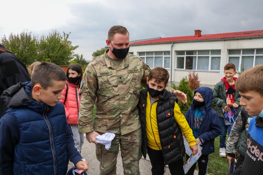KFOR Liaison Monitoring Teams Visit Schools in Kosovo