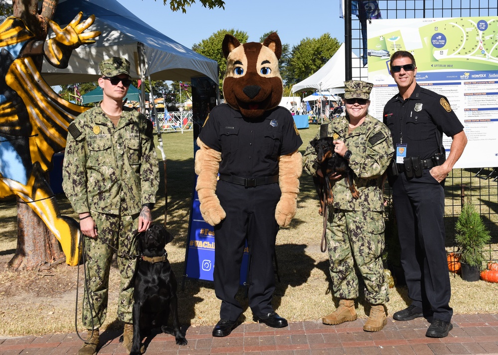 NAVSTA Norfolk's Military Working Dogs Unit Attended Norfolk's Children's Festival