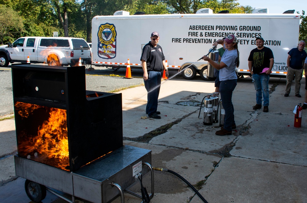 APG fire inspectors amplify National Fire Prevention Week through various events