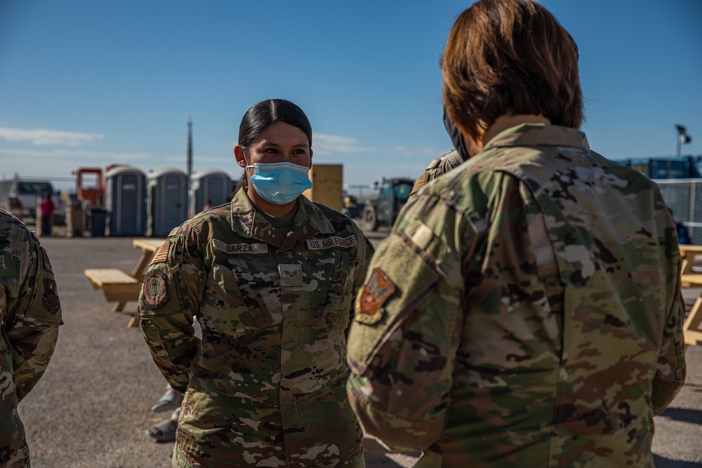 Chief Master Sergeant of the Air Force JoAnne S. Bass visits Task Force Holloman, 49th Wing