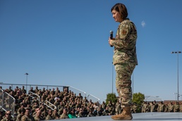 Chief Master Sergeant of the Air Force JoAnne S. Bass visits Task Force Holloman, 49th Wing