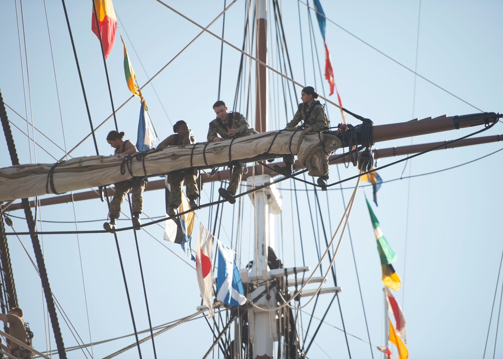 USS Constitution Forward Top Sail