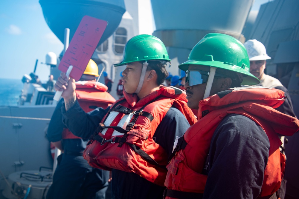 USS Portland Replenishment-at-sea