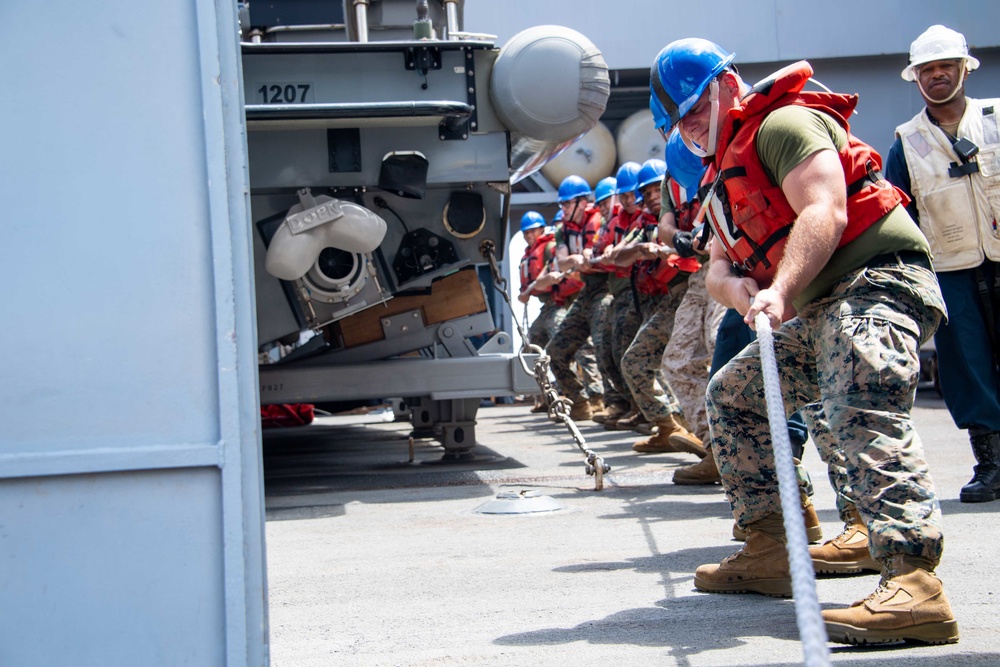 USS Portland Replenishment-at-sea