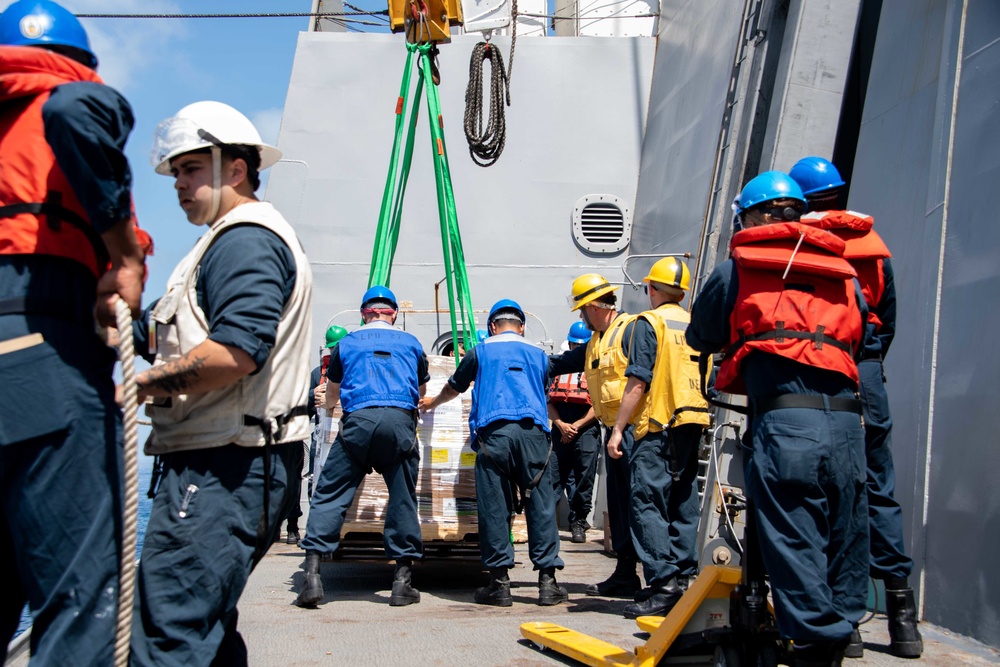 USS Portland Replenishment-at-sea