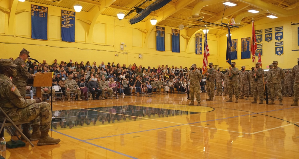 228th Engineer Company hold deployment departure ceremony
