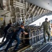 Thunderbirds unload cargo after arriving in Binghamton