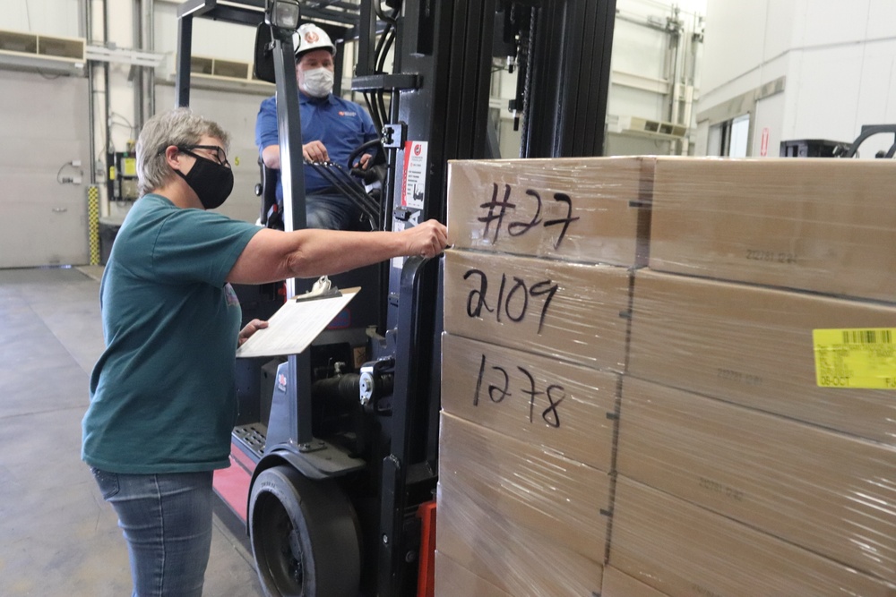 Fort McCoy Logistics Readiness Center food service warehouse operations continue at steady pace