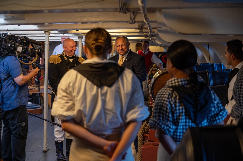 SECNAV Del Toro Visits USS Constitution