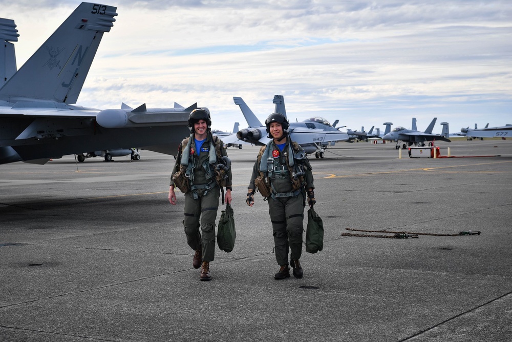 VAQ-144 Conducts First Flight