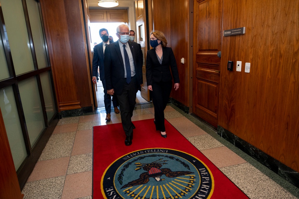 Deputy Secretary of Defense Hicks Meets with HRVP Borrell