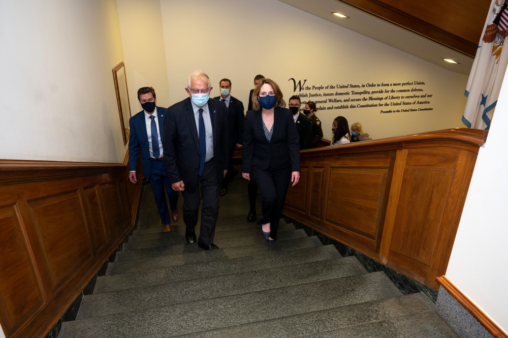 Deputy Secretary of Defense Hicks Meets with HRVP Borrell