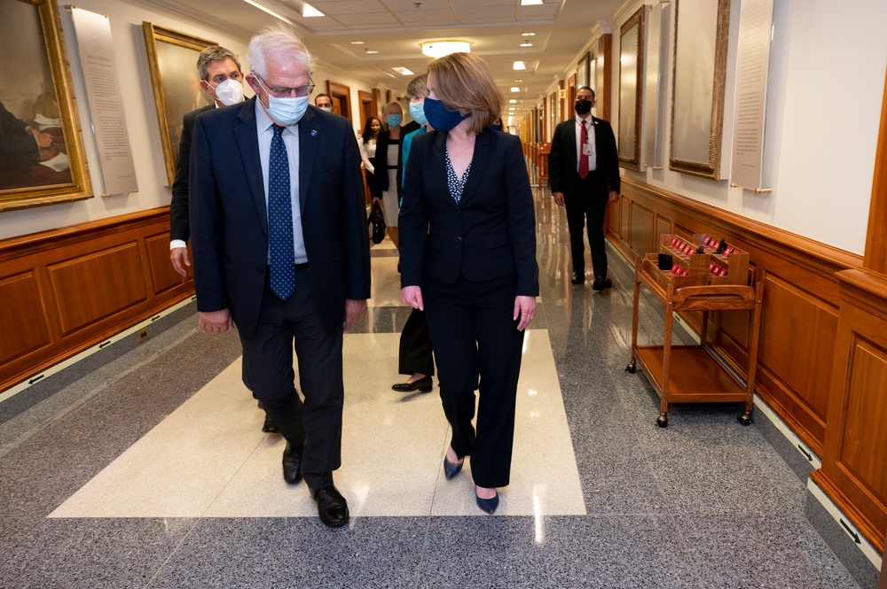 Deputy Secretary of Defense Hicks Meets with HRVP Borrell