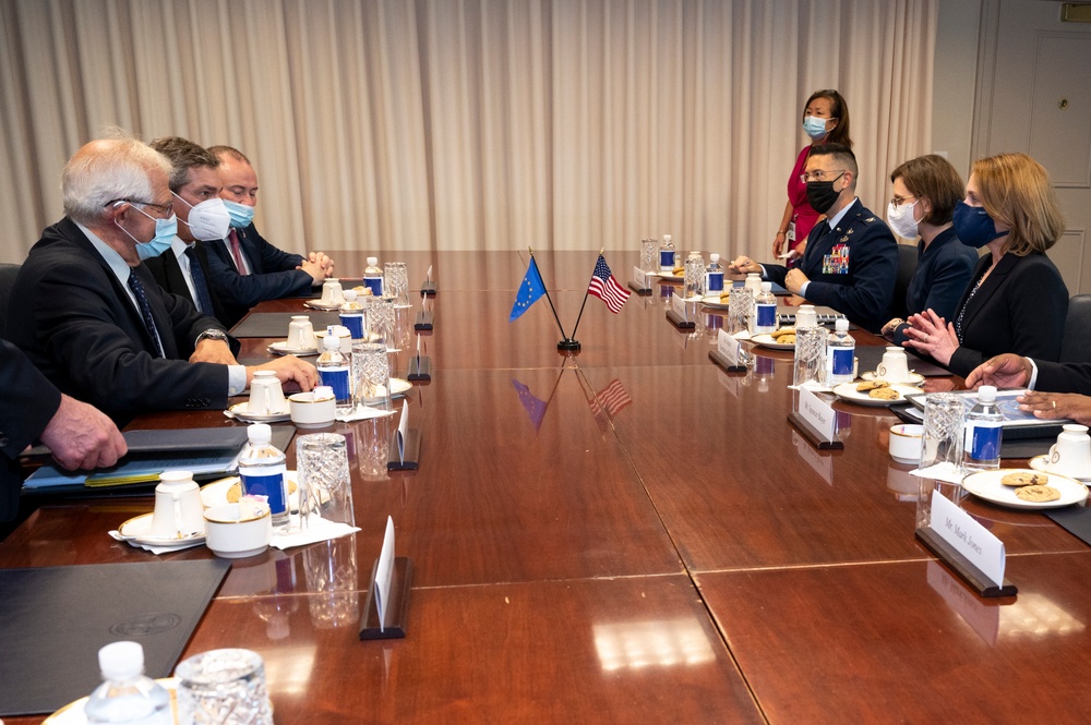 Deputy Secretary of Defense Hicks Meets with HRVP Borrell