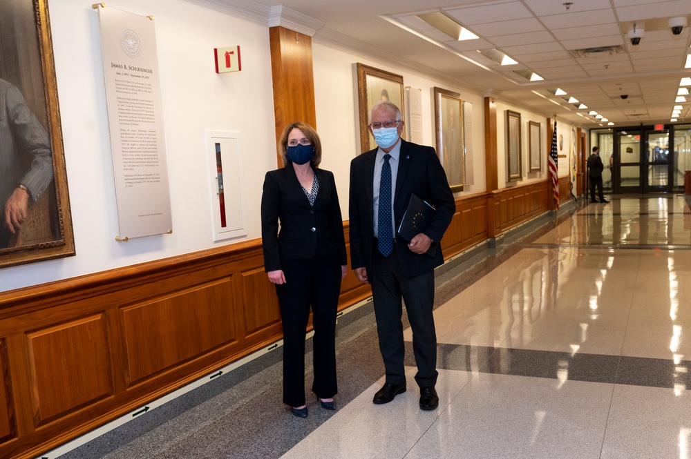 Deputy Secretary of Defense Hicks Meets with HRVP Borrell
