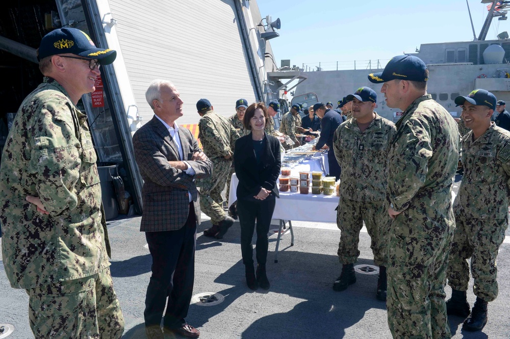 Ship Sponsor Visits USS Mobile (LCS 26)