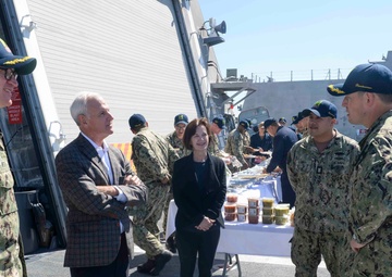 Ship Sponsor Visits USS Mobile (LCS 26)