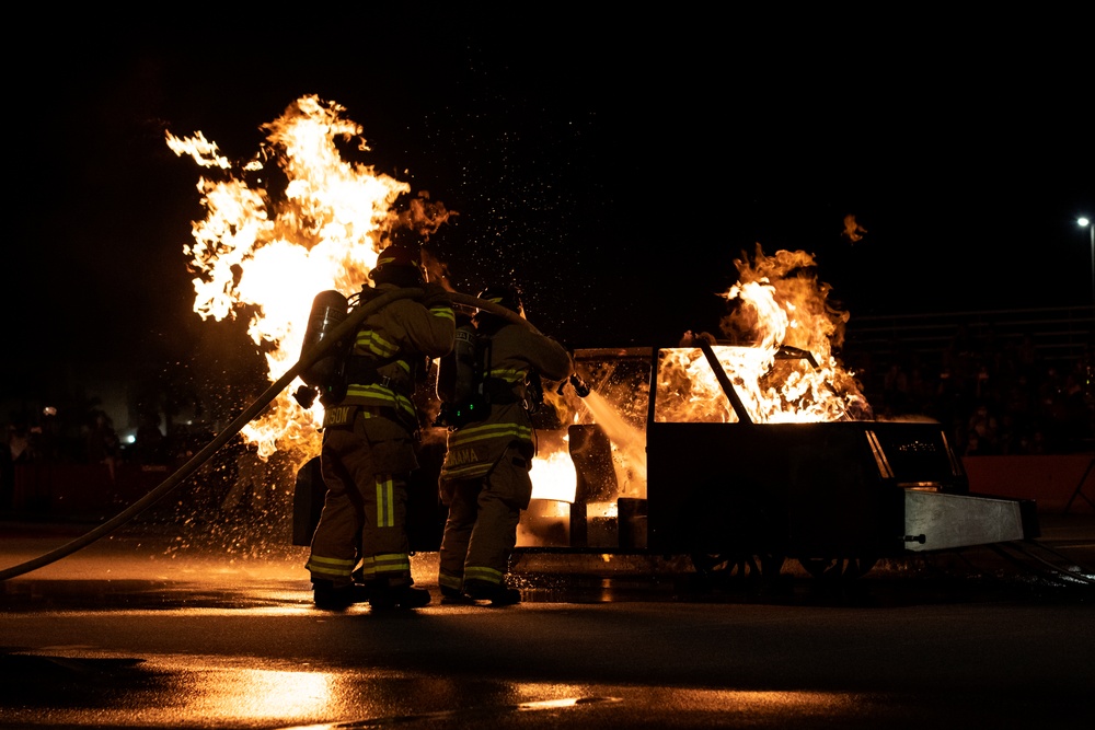 18th CES Fire Prevention Week demonstration