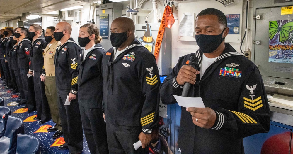 U.S. Navy's 246 Birthday on Makin Island