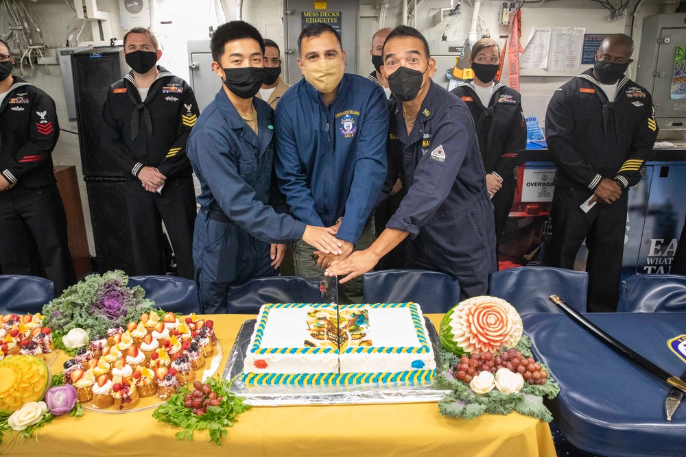 U.S. Navy's 246 Birthday on Makin Island