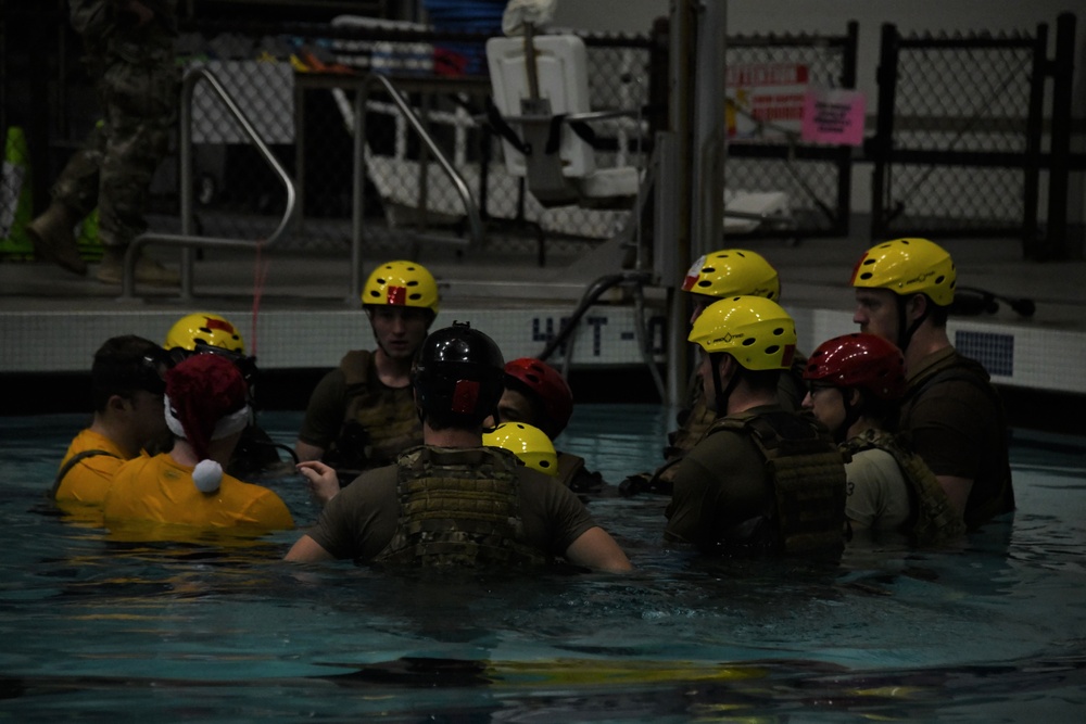 Survival, Evasion, Resistance and Escape personnel training in water survival