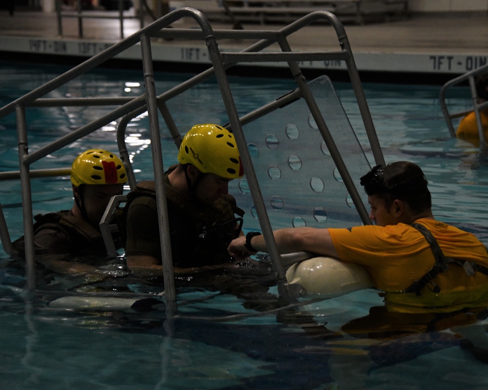 Survival, Evasion, Resistance and Escape personnel training in water survival