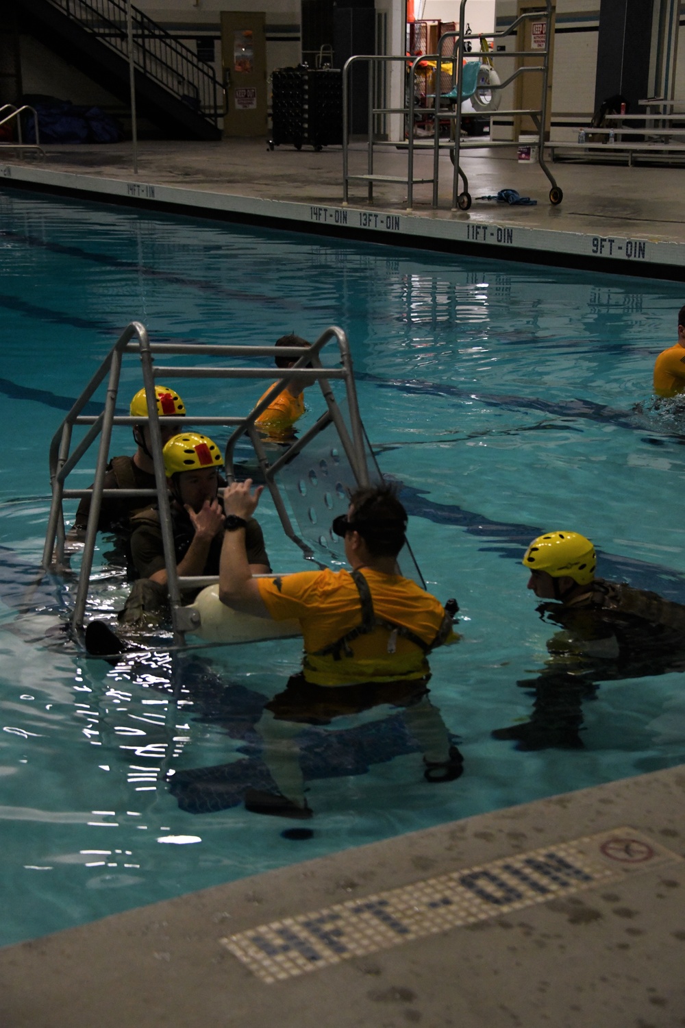 Survival, Evasion, Resistance and Escape personnel training in water survival