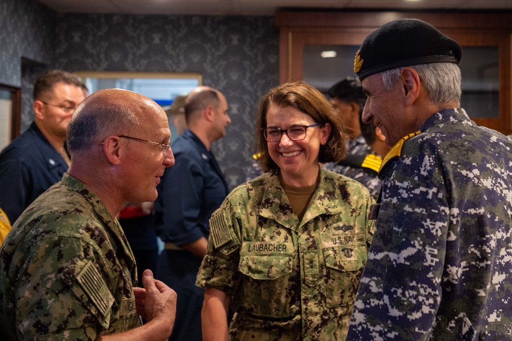 CNO, Indian Chief of Naval Staff Visit USS Carl Vinson (CVN 70) as part of MALABAR 21