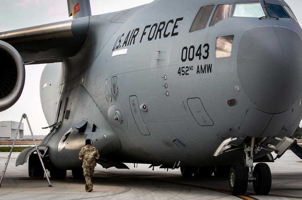 C-17 Arrives in Mexico for FAMEX 2021