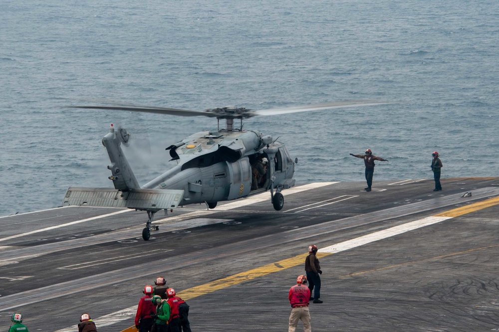 USS Carl Vinson (CVN 70) Conducts Flight Deck Operations