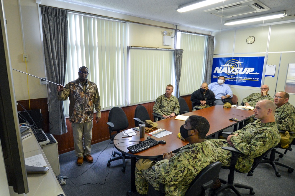 Rear Admiral Lahti Tours Hachinohe Fuel Terminal