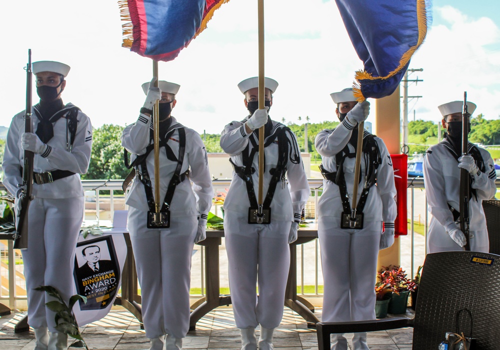 The Naval Base Guam Navy Exchange Received the Navy Exchange Bingham Award at Clipper Landing