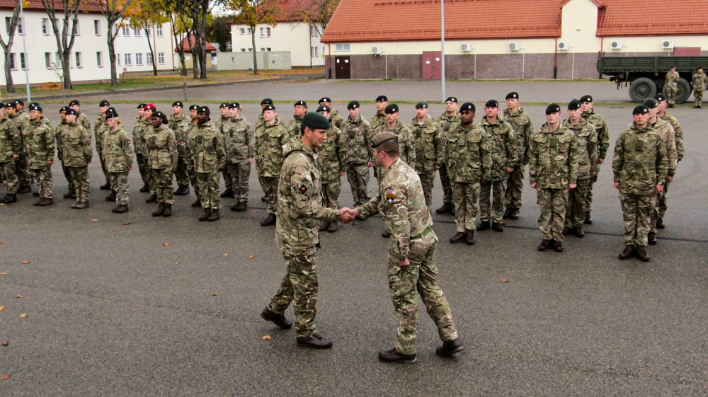 Black Horse Troop assumes responsibility of Battle Group Poland's UK reconnaissance element