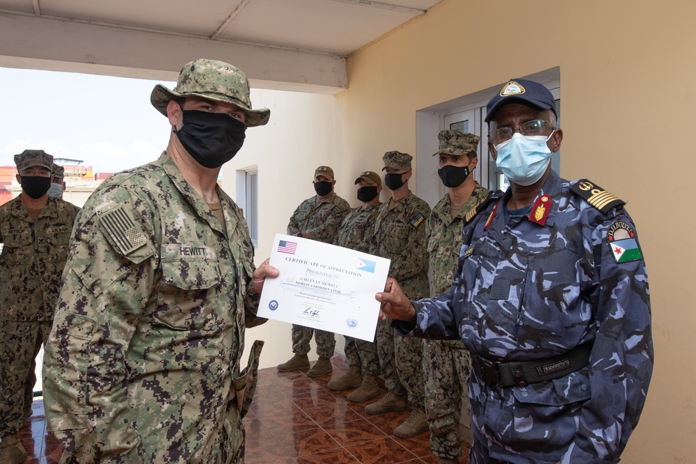 Djibouti Navy Recruits complete MSRON maritime course