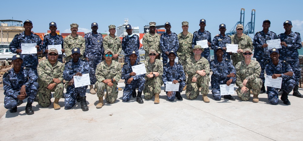 Djibouti Navy Recruits complete MSRON maritime course