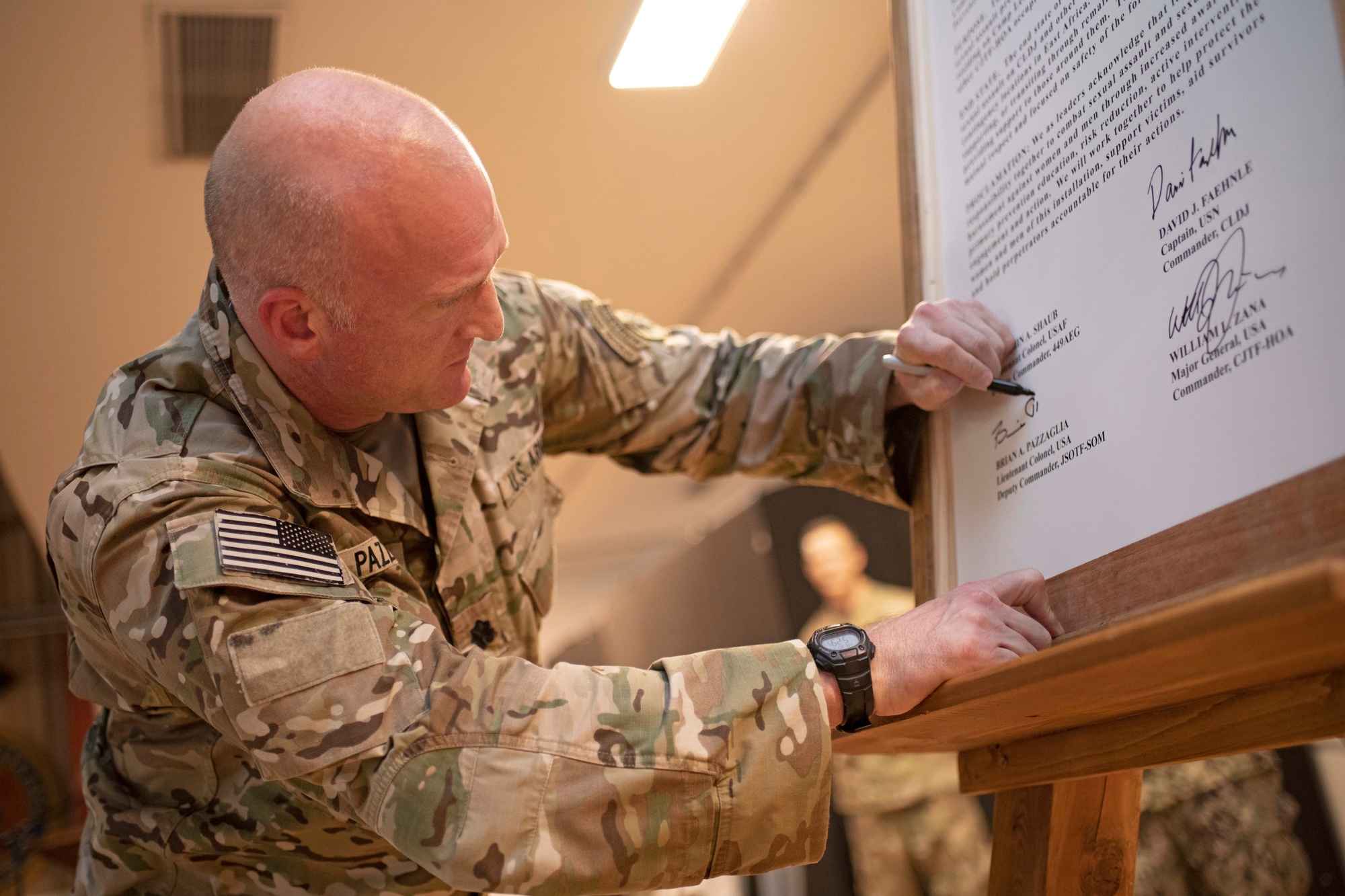 DVIDS - Images - Collaborative Camp Lemonnier, Djibouti and Combined Joint  Task Force – Horn of Africa Sexual Assault Prevention and Response Policy  signing [Image 6 of 10]