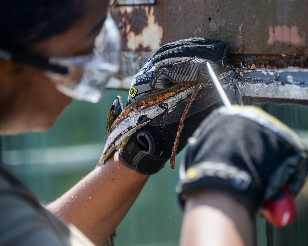 177th Fighter Wing Civil Engineer Squadron Makes Repairs at Warren Grove Range