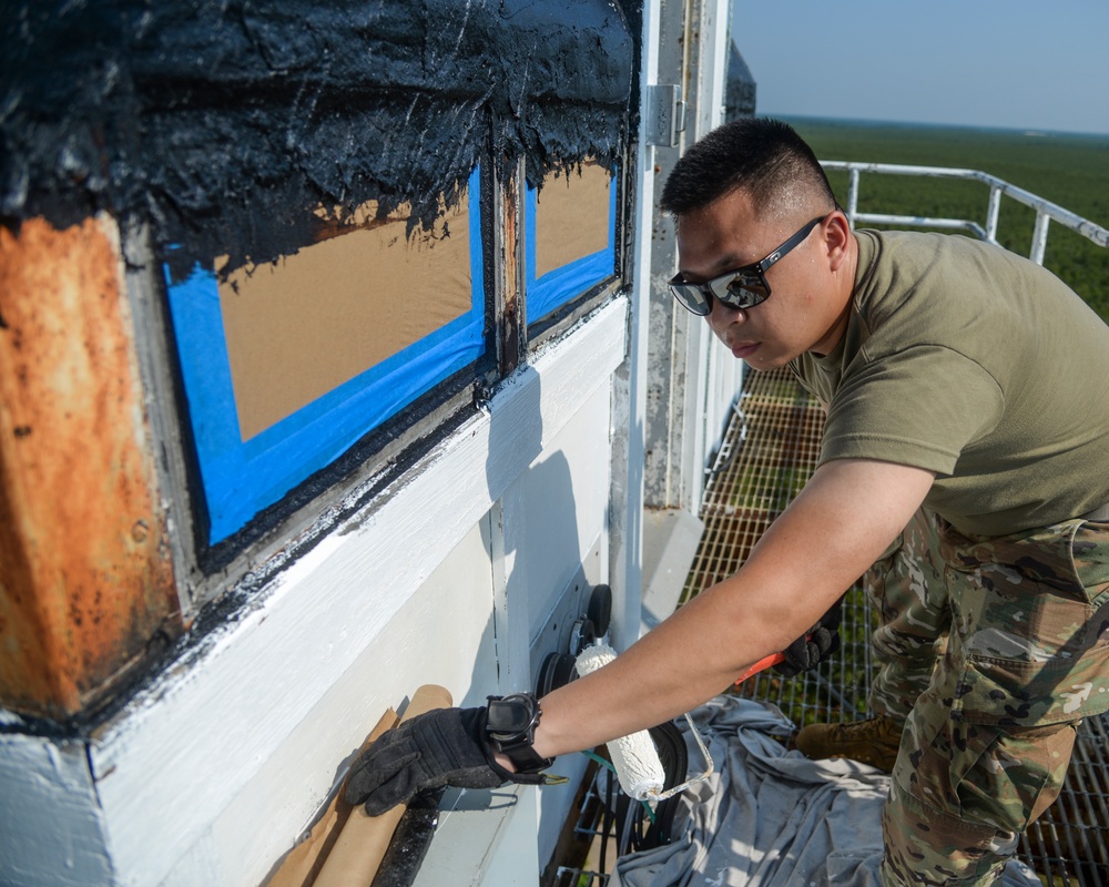 177th Fighter Wing Civil Engineer Squadron Makes Repairs at Warren Grove Range