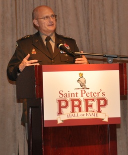 AMC commander at Saint Peter's Preparatory School Hall of Fame induction